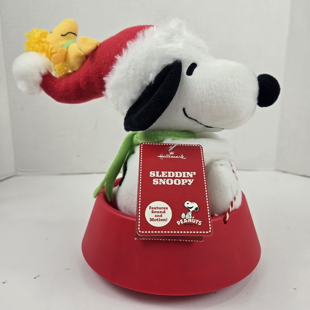Hallmark Exclusive Peanuts Snoopy Sound Music Motion 2012 Woodstock NWT VIDEO